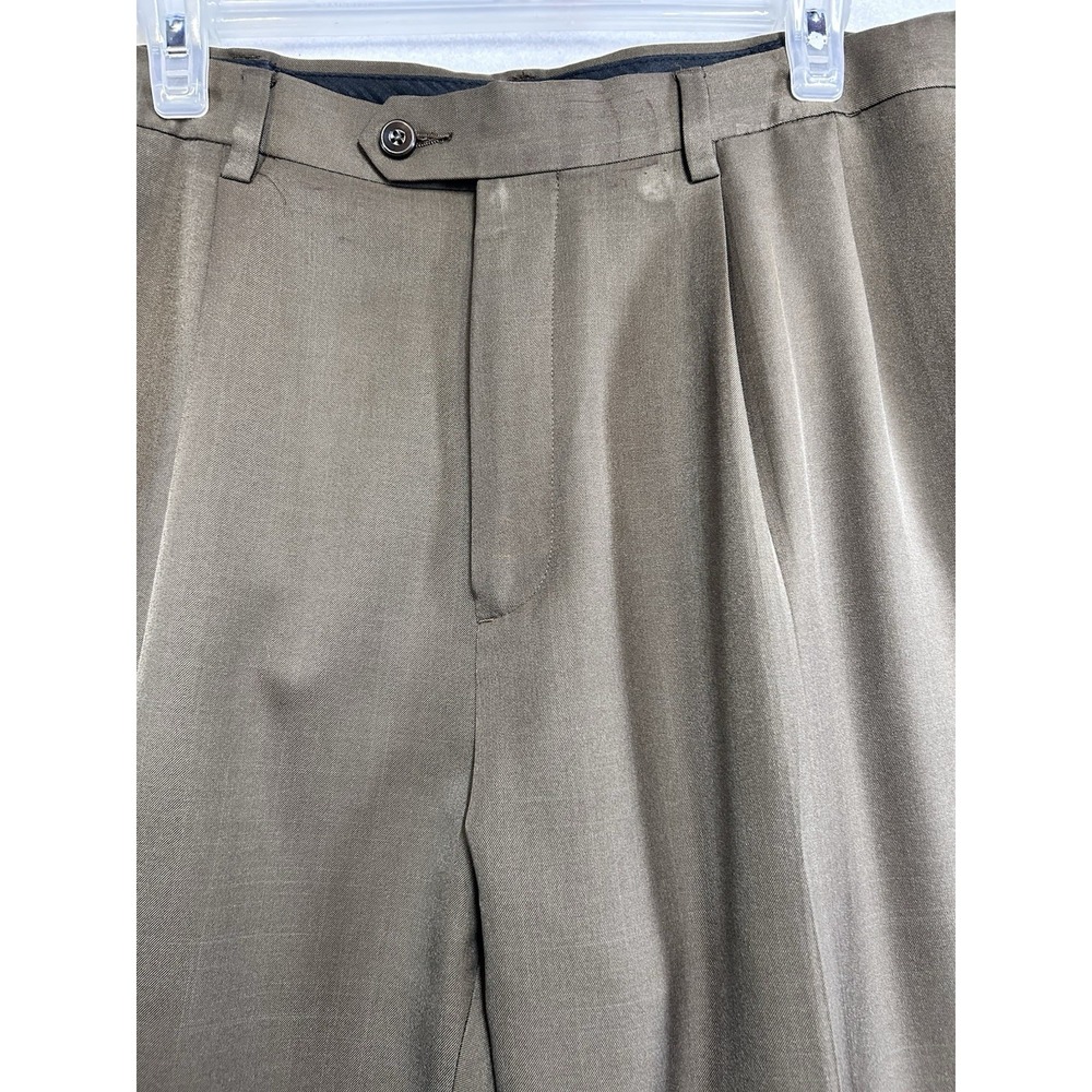 Savane Dress Pants Men's Solid Brown 34/32